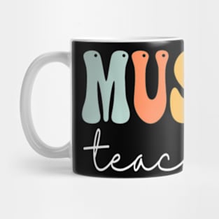 Music Teacher Groovy Women Appreciation Day Back To School Mug